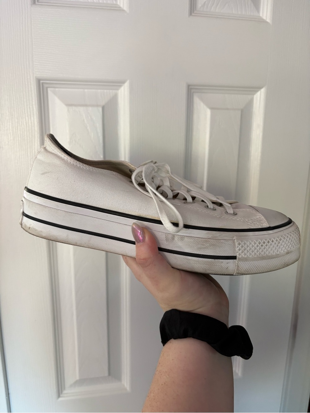 Converse All Stars White Low-Top Canvas Sneakers - Picture 3 of 10